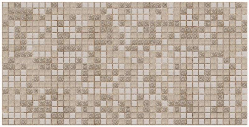 Панель-панно ПВХ GRACE 955*480мм Мозаїка коричнева з візерунками
