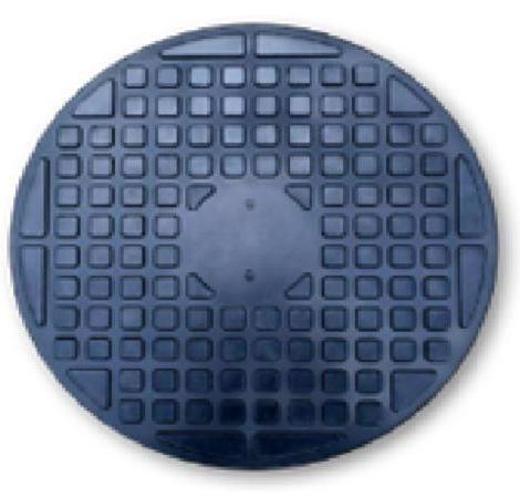 Люк каналізаційний полімер-піщаний 1т чорний (А6) с ЗМ