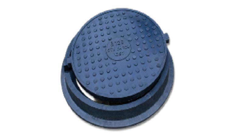 Люк каналізаційний полімер-піщаний С 12.5 чорний (В125)