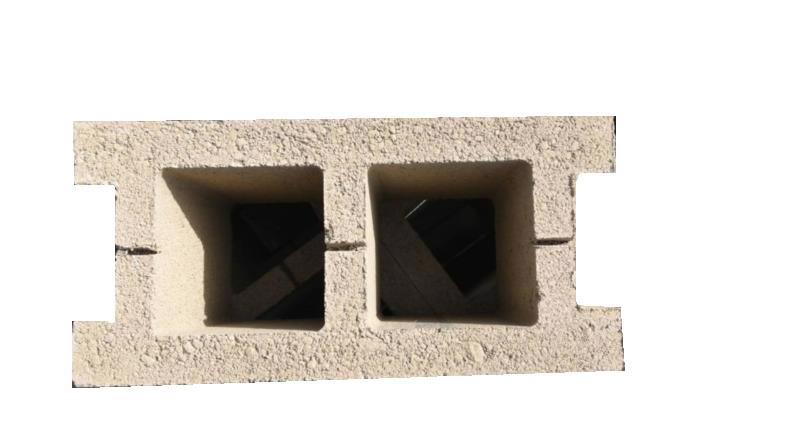 Блок бетонный для столба 390*190*188мм