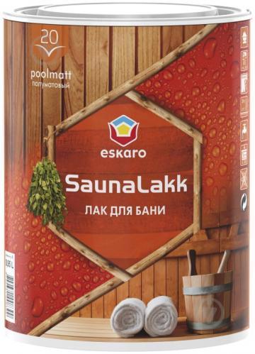 Лак ESKARO Sauna lakk д/лазень і саун прозор. 0,95л