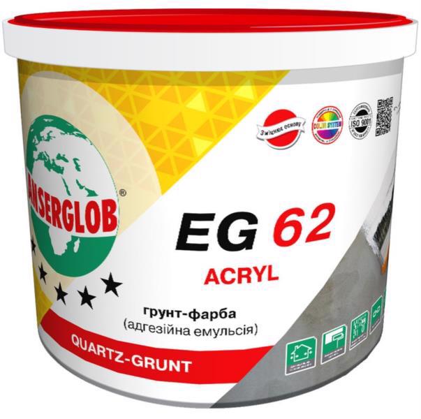 Грунт-краска ANSERGLOB EG-62 Acryl бел. 10л
