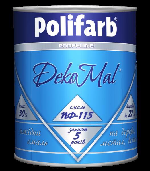 Эмаль алкид. POLIFARB DekoMal ПФ-115 белая 2.7кг