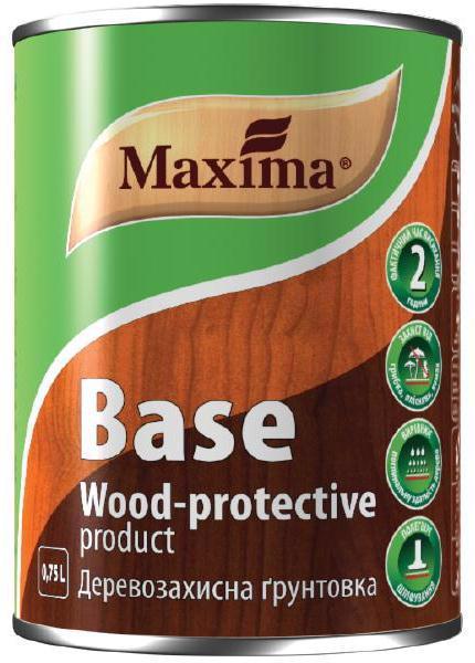 Грунт MAXIMA Base Wood-Protective д/дерева 0.75л