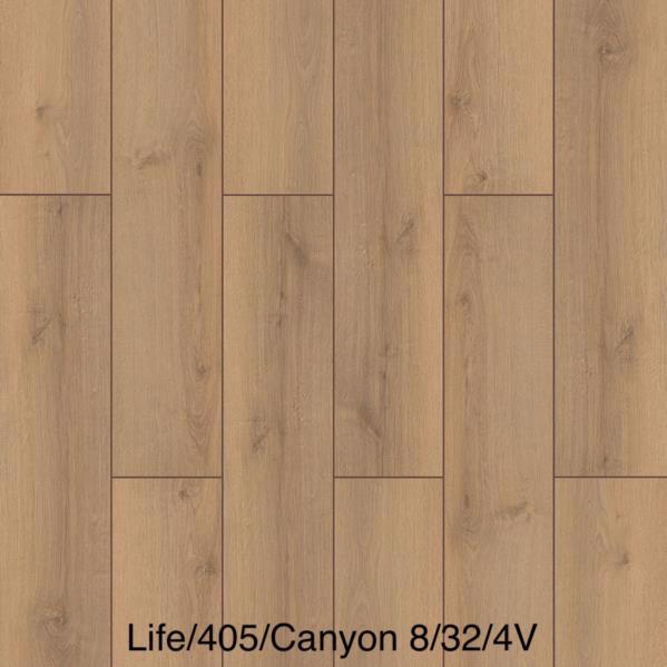 Ламинат STEPCLICK Life 4V Canyon Oak KT405 1205*197*8 32кл.