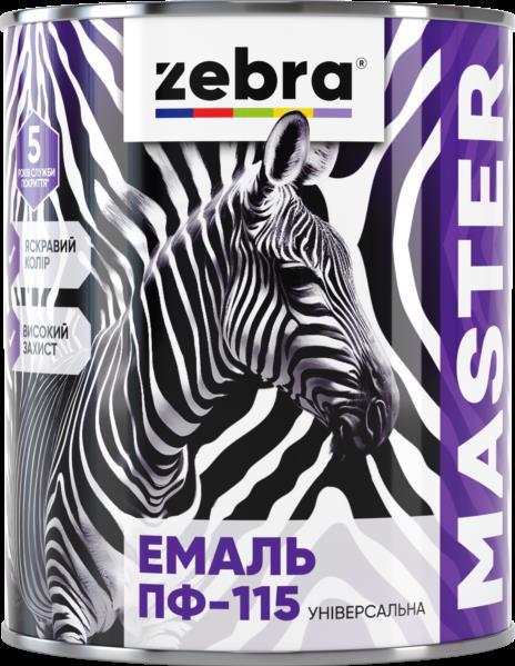 Емаль алкід. ZEBRA MASTER ПФ-115 №М55 жовтий 2.6кг