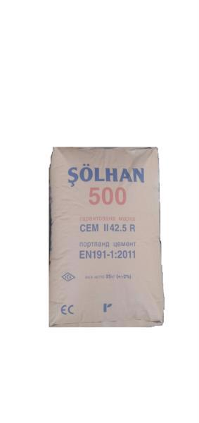 Цемент ПЦ ІІ-500 25 кг SOLHAN
