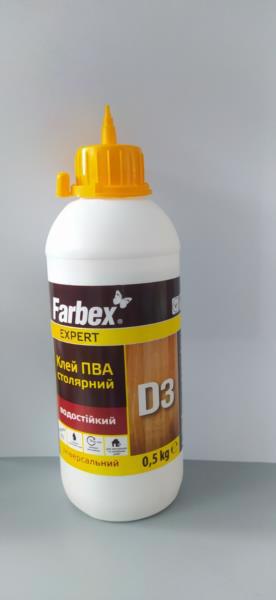 Клей д/дерева FARBEX В-3 0.5кг