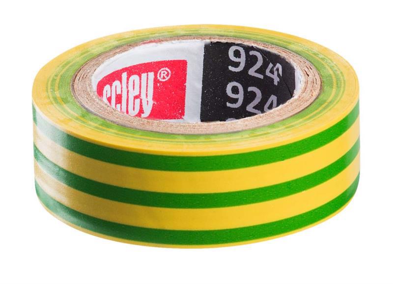 Ізолента ПВХ 19мм*10м жовто-зел. SCLEY "924" 0360-241019