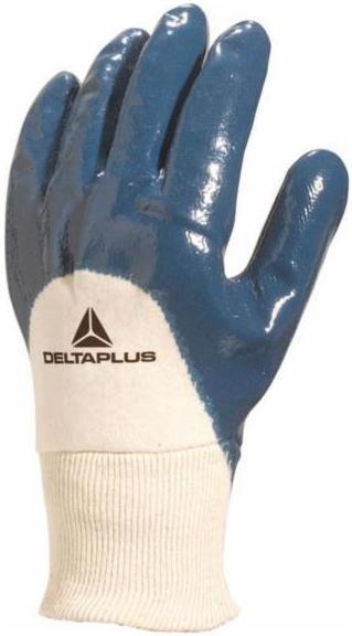Перчатки ХБ/синт. DELTAPLUS NI150 с нитрил.покр. р.10 синие WUANI15010