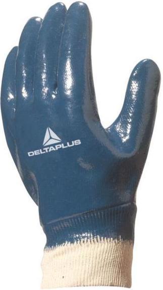 Перчатки ХБ/синт. DELTAPLUS NI155 с нитрил.покр. р.10 синие WUANI15510