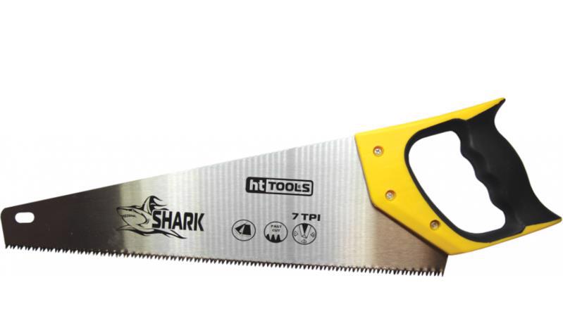 Ножівка по дереву 500мм HT TOOLS Shark 26-002 3D заточка 2К-руч.
