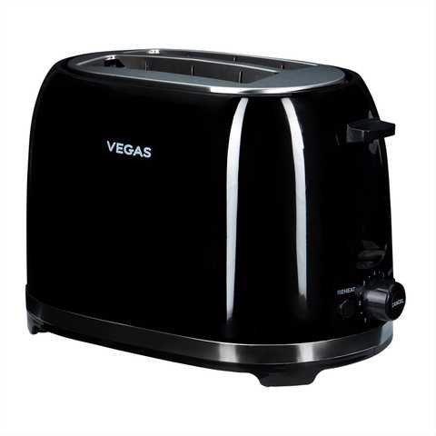 Тостер VEGAS 850Вт на 2 гренки VET-2002B