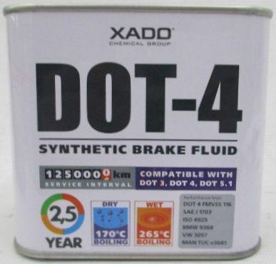 Рідина гальмівна XADO DOT-4 500мл Х