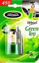 Ароматизатор AROMA CAR Wood зелений чай 6мл 631197