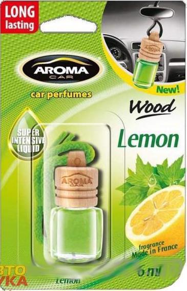 Ароматизатор AROMA CAR Wood лимон 6мл 631081