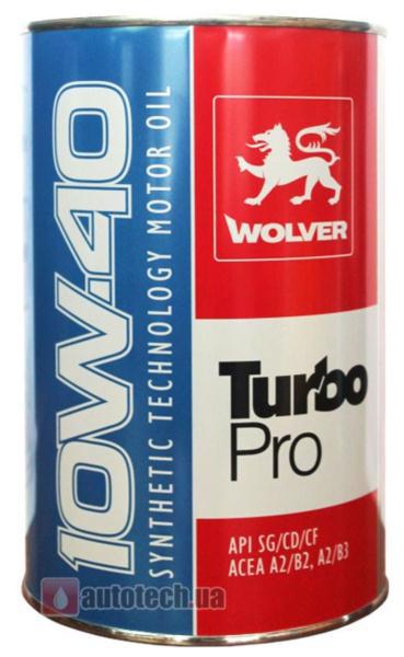 Масло моторное WOLVER Turbo Pro/Super Traffic 10W-40 SG/SJ/CF 1л
