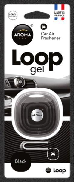 Ароматизатор AROMA CAR Loop Gel black 631135