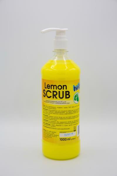 Очищувач д/рук HELPIX Lemon Scrub 1л /дозатор/