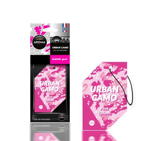 Ароматизатор AROMA CAR Urban Camo Pink Splash 831679 /картон/