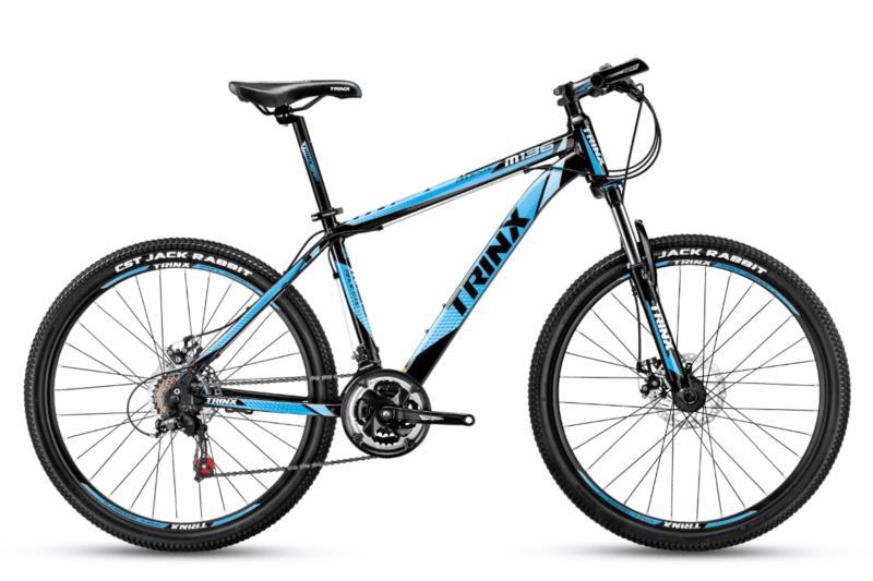 Велосипед гір. 26" TRINX Majestic M136 2018 чор.-сір.-черв. мат.