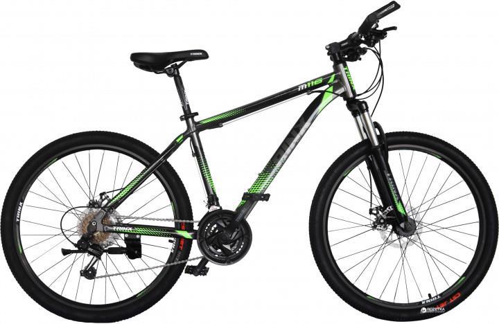 Велосипед гір. 26" TRINX Majestic M116 2019 чор.-син.-зел. мат.