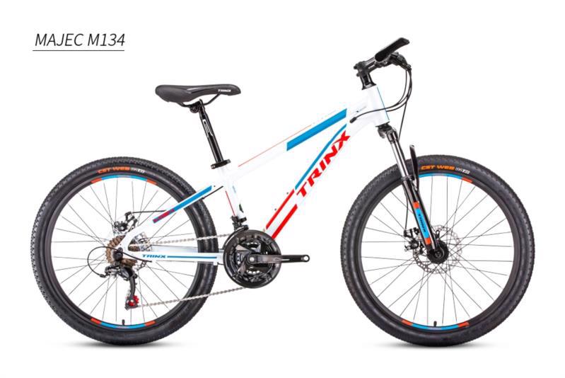 Велосипед гір. 24" TRINX Majec M134 2019 чор.-крас.-біл. мат.