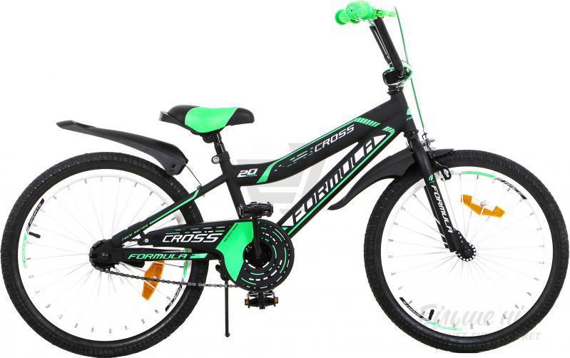 Велосипед дит. 16" FORMULA Cross чорно-зел.