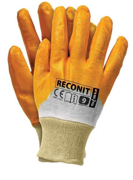 Перчатки синт. REIS с нитрил.покр. р.10 желтые Reconit 10