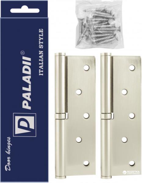 Петля дверна врізна універсал 125*75*2.5мм нікель PALADII SN ПП025/ПП071