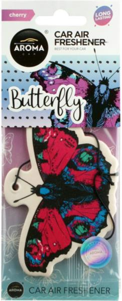 Ароматизатор AROMA CAR Air Freshener Butterfly Cherry 833932 /картон/