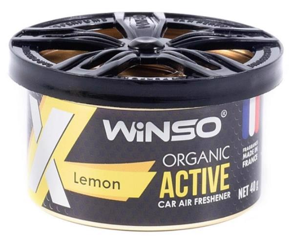 Ароматизатор WINSO Organic X Active Lemon 40г /под сиденье/