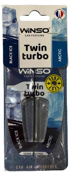 Ароматизатор WINSO Twin Turbo Black Ice & Arctic 5г /гель/