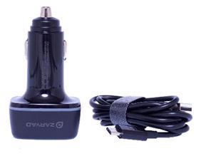 Пристрій заряд. авто ZARYAD 3*USB/кабель Lightining AZU-L1