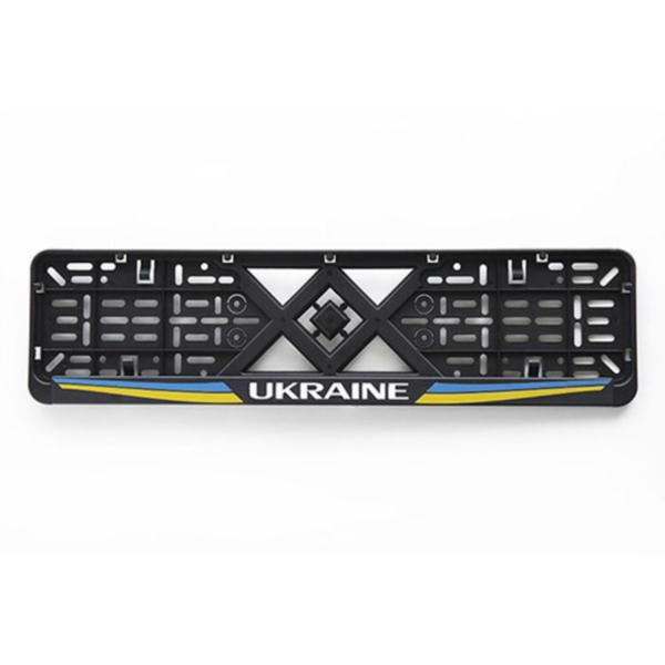 Рамка д/номера авто ATELIE Ukraine пласт. черная 951627