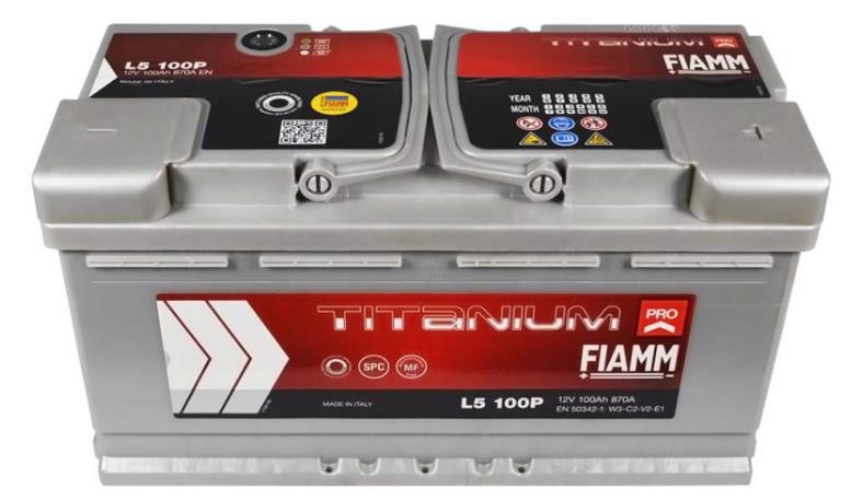 Аккумулятор д/авто FIAMM Titanium Pro 100А прав.+