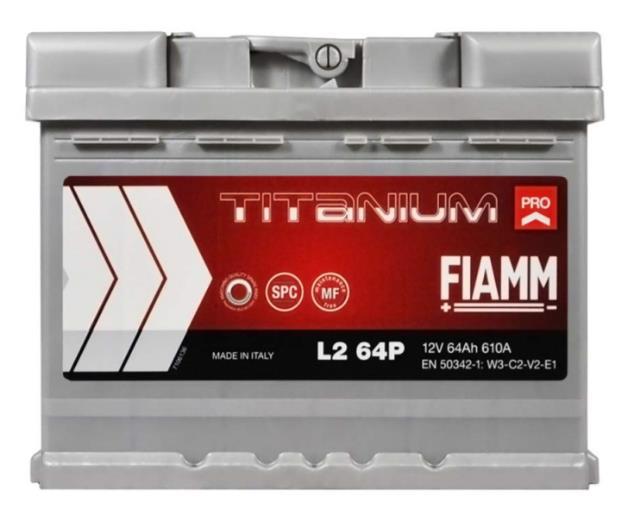 Акумулятор д/авто FIAMM Titanium Pro 64А лів.+