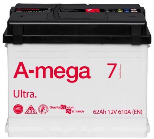 Аккумулятор д/авто A-MEGA Ultra 6СТ-62-АЗ(1) 62A лев.+