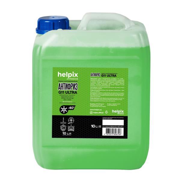Антифриз HELPIX G11 -40C зелений 10л
