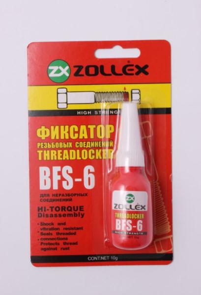 Фіксатор різьблення ZOLLEX Червоний 10г BFS-6 15022