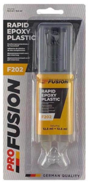 Клей эпоксидный PROFUSION 2-комп. для пластмассы 25г F202