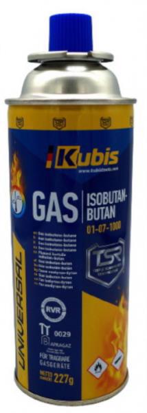 Балон (картридж) газовий 227г KUBIS всесезонний д/горілок, плит 01-07-1000