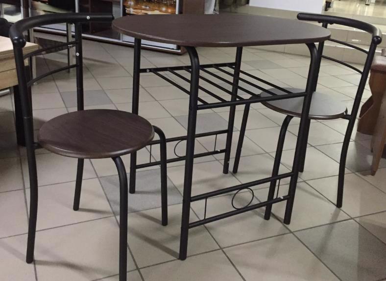 Комплект мебели (стол+2 стула) XC-1A-003 каштан IMP