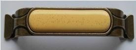 Меб.ручка UP-153/128 AB/MLK бронза-кераміка