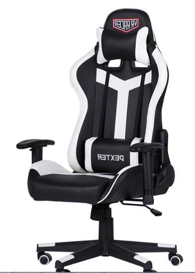 Кресло геймерское AMF VR Racer Dexter Laser черно-белый