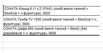 Стінка д/вітальні  ЭВЕРЕСТ Соната 3500*380*2050мм венге/білий