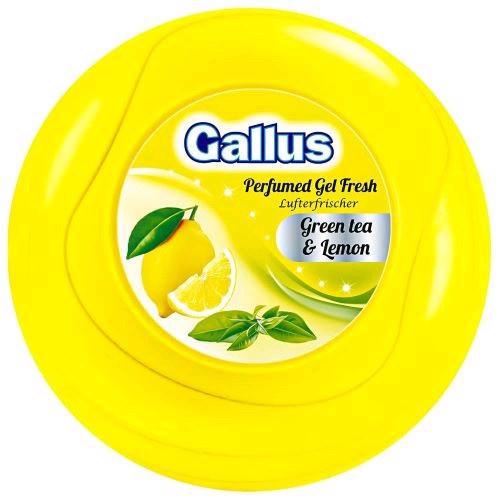 Освежитель воздуха GALLUS Perfumed Fresh Green tea & Lemon Лимон 150г /гель/