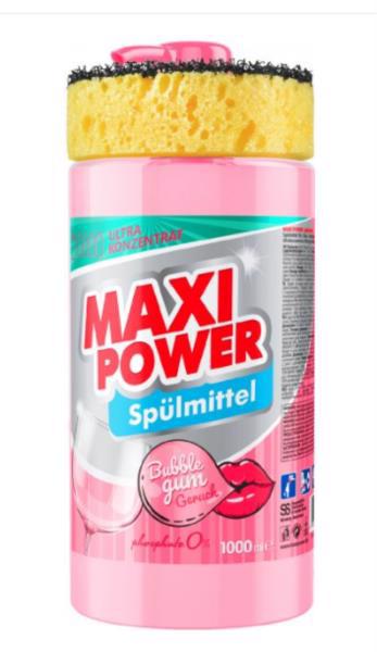 Средство для мытья кухни MAXI POWER Бабл Гам 1л