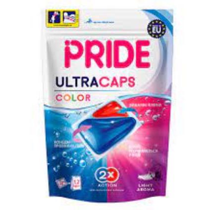 Засіб д/прання PRIDE Ultra Caps Капсули 2в1 Color 14 шт