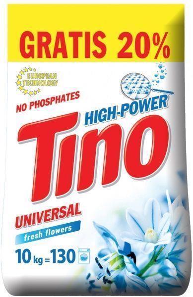 Порошок д/прання універ. TINO HIGH-POWER Fresh flowers 10кг